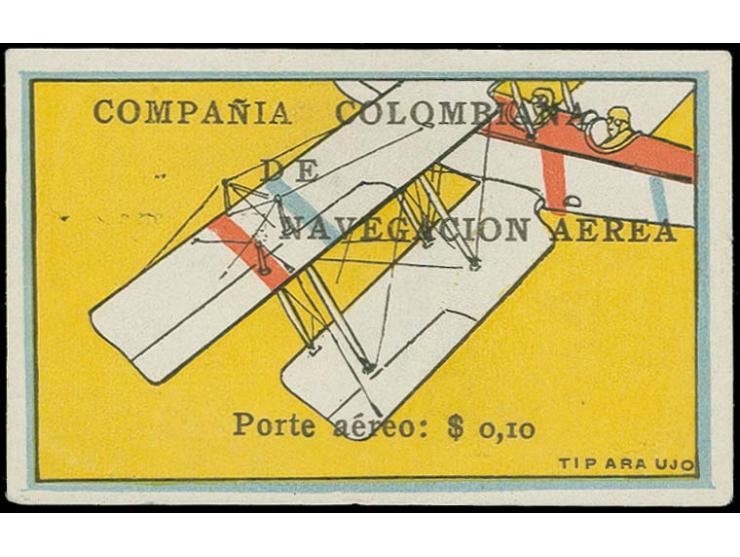 'Tilted Plane' 10 c., good margins all round and of excellent colour, unused, thinned and small corner crease, otherwise fine