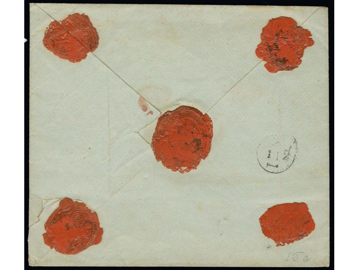 1845 (ca.), "MIL: BRIEF:ST. LUXEM=BURG.", EKr. sehr sauber auf gesiegeltem Wertbrief mit handschriftlichem Vermerk "Militärbr
