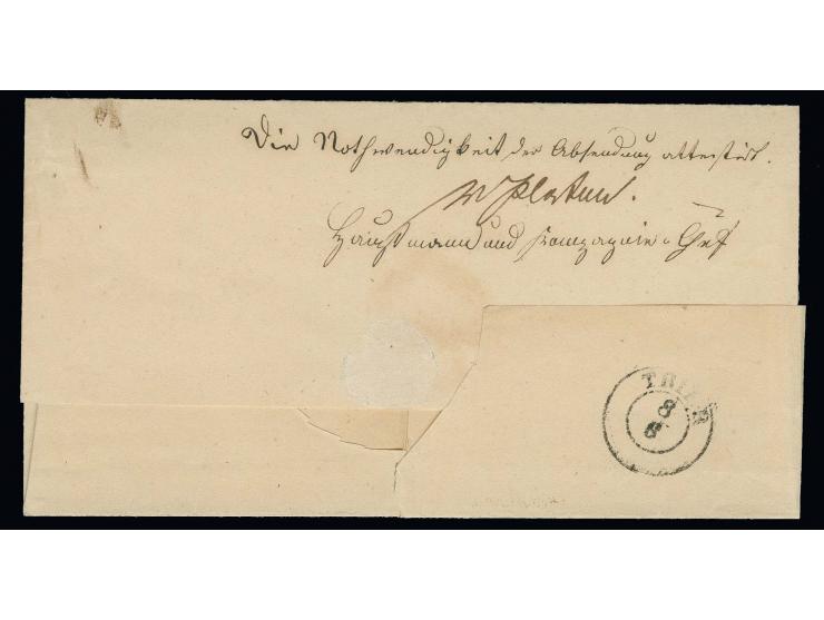  "MIL.=BRIEF=ST.LUXEM=BURG", EKr. in schwarz sauber auf Briefhülle mit handschriftlichem Vermerk "Soldatenbrief" nach Wiedenb