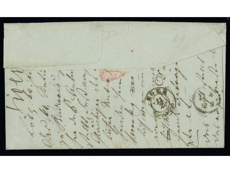  1855, portofreier Militär-Dienstbrief 'in deutscher Bundesangelegenheit' von Budweis an das K.K. Kronprinz Albert von Sachse