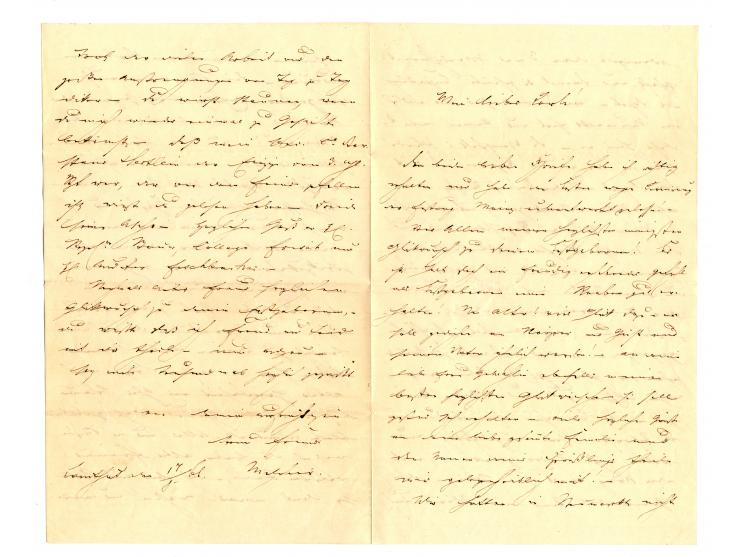  1866, portofreies Feldpostbriefkuvert mit zugehörigem Inhalt aus Landshut vom 17.8. vom Quartiermeister des königlich bayeri
