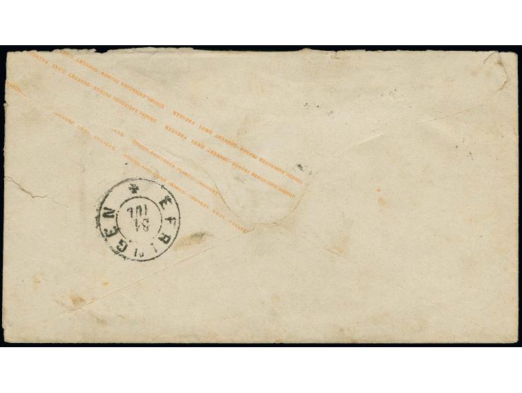 Baden Ganzsachenumschlag 3 Kr. mit nebengesetztem DKr. "RASTATT 30 JUL." und Uhrradstempel "7" mit handschriftlichem Vermerk 
