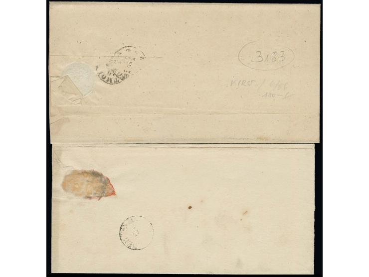 1852/58, Ausgabe auf farbigem Papier: ¼ Sgr. auf braunorange, bis auf minimal berührte Stelle unten rechts breit- bis überran