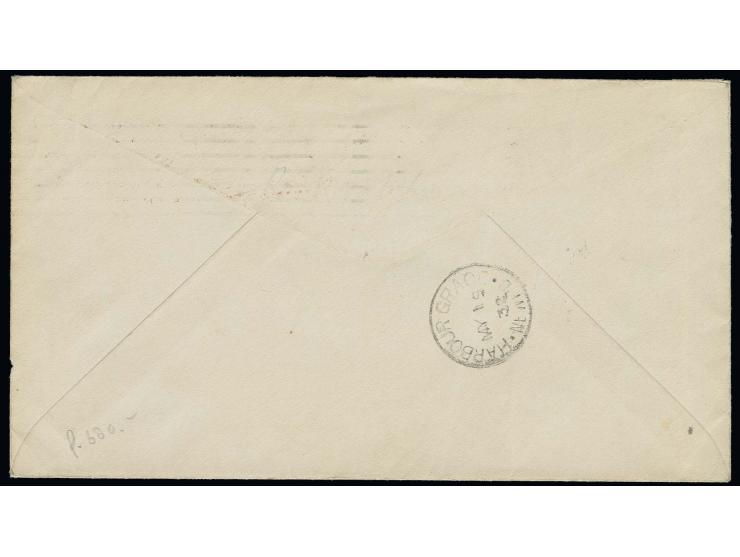 1932, New Foundland, dispatch Harbour Grace on cover to England, vertical crease, otherwise fine (Harms 64)