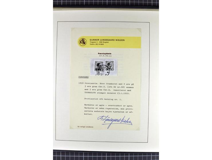 1875/1975, gestempelte Sammlung mit losen Marken, Briefstücken und Briefen, dabei Mi-Nr. 1 + DK 67 auf 4 Briefen, Halbierung 