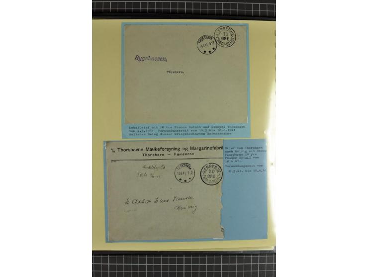 1875/1975, gestempelte Sammlung mit losen Marken, Briefstücken und Briefen, dabei Mi-Nr. 1 + DK 67 auf 4 Briefen, Halbierung 