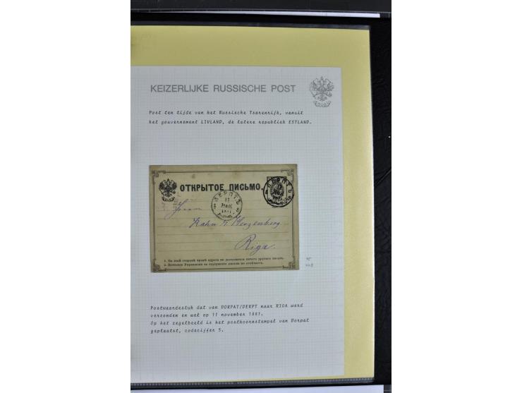1858/77, Spezialsammlung der Punktnummernstempel auf 72 Briefen und 115 Marken/Briefstücken mit Entwertungen des zaristischen