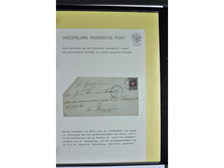 1858/77, Spezialsammlung der Punktnummernstempel auf 72 Briefen und 115 Marken/Briefstücken mit Entwertungen des zaristischen