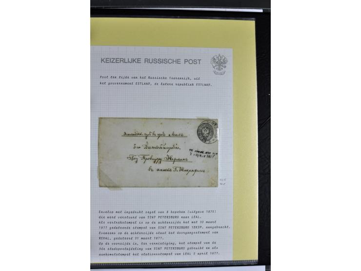 1858/77, Spezialsammlung der Punktnummernstempel auf 72 Briefen und 115 Marken/Briefstücken mit Entwertungen des zaristischen