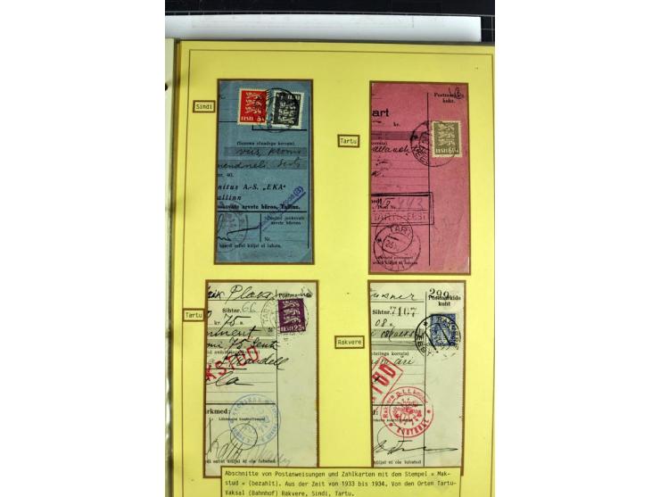 1918/40, postfrische, ungebrauchte und gestempelte Sammlung mit Briefen, Karten und Ganzsachen, dabei u.a. Mi.-Nr. 43-44A ung