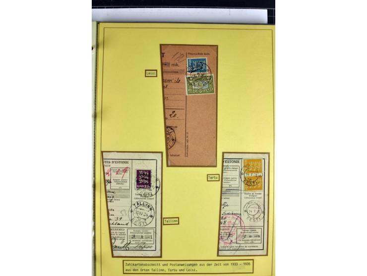1918/40, postfrische, ungebrauchte und gestempelte Sammlung mit Briefen, Karten und Ganzsachen, dabei u.a. Mi.-Nr. 43-44A ung
