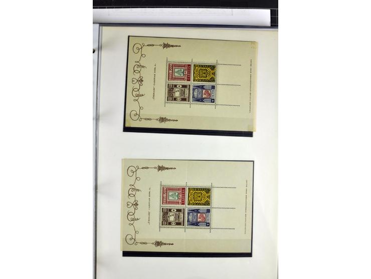 1918/40, postfrische, ungebrauchte und gestempelte Sammlung mit Briefen, Karten und Ganzsachen, dabei u.a. Mi.-Nr. 43-44A ung