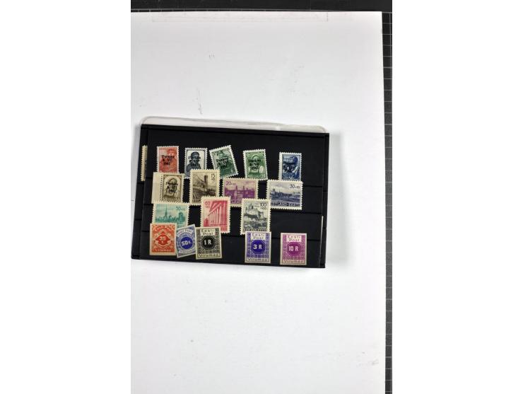 1918/40, postfrische, ungebrauchte und gestempelte Sammlung mit Briefen, Karten und Ganzsachen, dabei u.a. Mi.-Nr. 43-44A ung