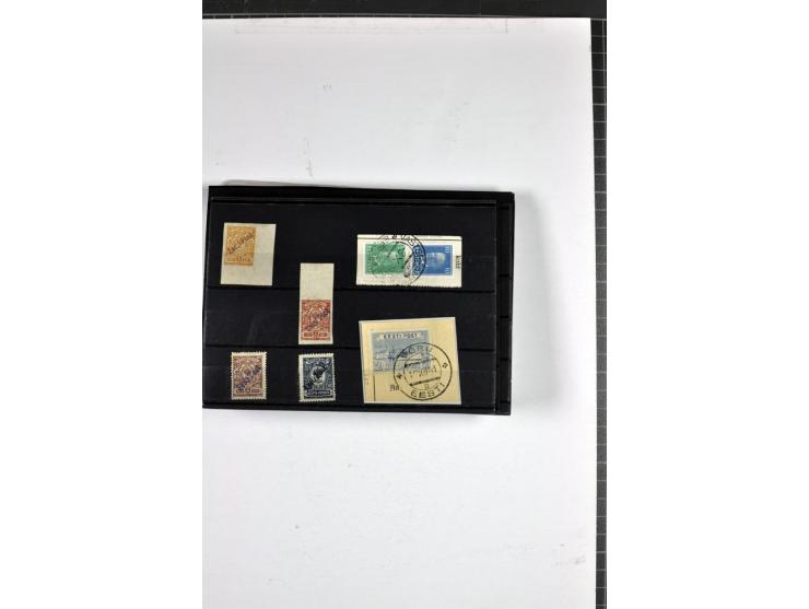 1918/40, postfrische, ungebrauchte und gestempelte Sammlung mit Briefen, Karten und Ganzsachen, dabei u.a. Mi.-Nr. 43-44A ung