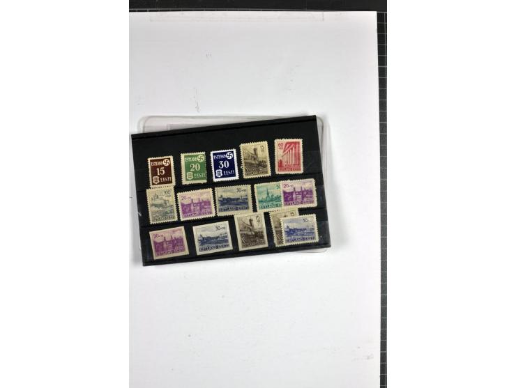 1918/40, postfrische, ungebrauchte und gestempelte Sammlung mit Briefen, Karten und Ganzsachen, dabei u.a. Mi.-Nr. 43-44A ung