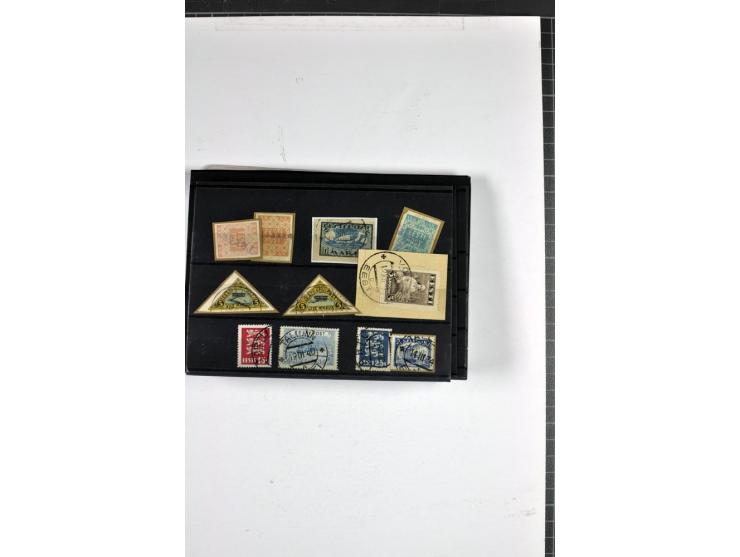 1918/40, postfrische, ungebrauchte und gestempelte Sammlung mit Briefen, Karten und Ganzsachen, dabei u.a. Mi.-Nr. 43-44A ung