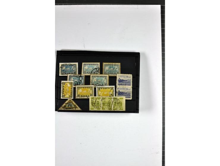 1918/40, postfrische, ungebrauchte und gestempelte Sammlung mit Briefen, Karten und Ganzsachen, dabei u.a. Mi.-Nr. 43-44A ung