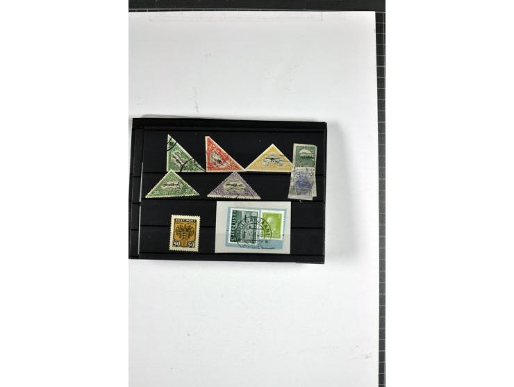 1918/40, postfrische, ungebrauchte und gestempelte Sammlung mit Briefen, Karten und Ganzsachen, dabei u.a. Mi.-Nr. 43-44A ung
