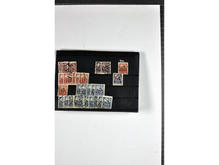 1918/40, postfrische, ungebrauchte und gestempelte Sammlung mit Briefen, Karten und Ganzsachen, dabei u.a. Mi.-Nr. 43-44A ung