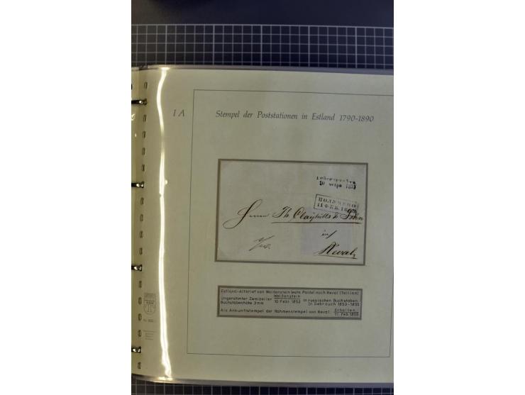 1669/1858, 177 Briefe und Postdokumente, dabei 6 Briefe aus der schwedischen Zeit, 58 Briefe der russischen Ostseeprovinzen E