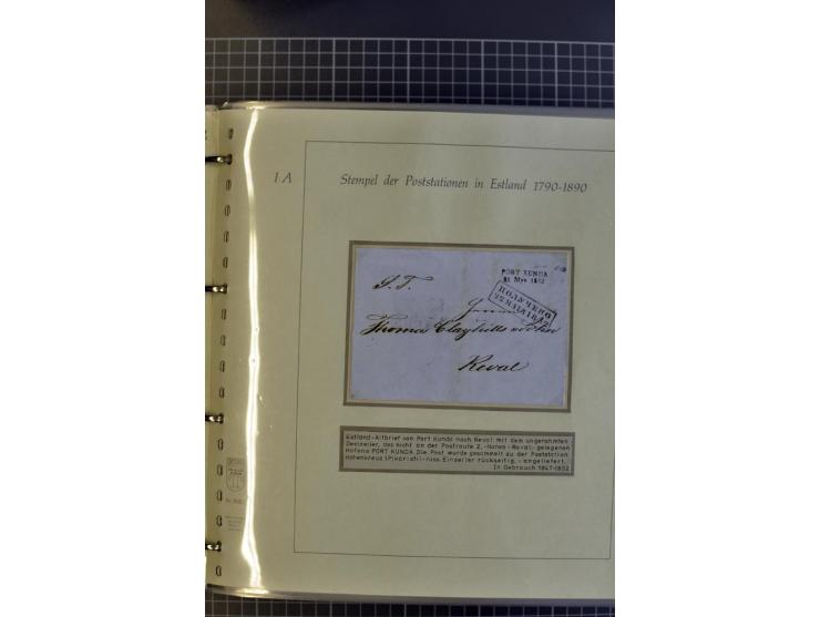1669/1858, 177 Briefe und Postdokumente, dabei 6 Briefe aus der schwedischen Zeit, 58 Briefe der russischen Ostseeprovinzen E
