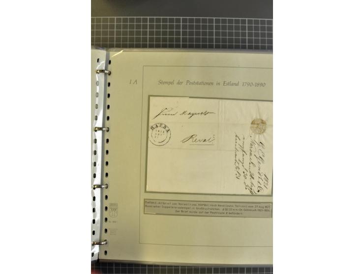 1669/1858, 177 Briefe und Postdokumente, dabei 6 Briefe aus der schwedischen Zeit, 58 Briefe der russischen Ostseeprovinzen E