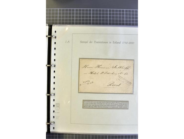 1669/1858, 177 Briefe und Postdokumente, dabei 6 Briefe aus der schwedischen Zeit, 58 Briefe der russischen Ostseeprovinzen E