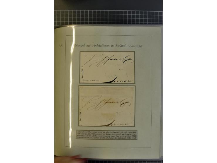 1669/1858, 177 Briefe und Postdokumente, dabei 6 Briefe aus der schwedischen Zeit, 58 Briefe der russischen Ostseeprovinzen E