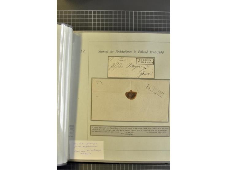 1669/1858, 177 Briefe und Postdokumente, dabei 6 Briefe aus der schwedischen Zeit, 58 Briefe der russischen Ostseeprovinzen E