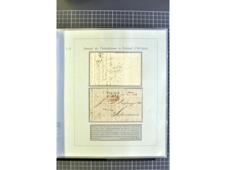 1669/1858, 177 Briefe und Postdokumente, dabei 6 Briefe aus der schwedischen Zeit, 58 Briefe der russischen Ostseeprovinzen E