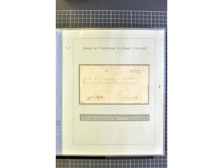 1669/1858, 177 Briefe und Postdokumente, dabei 6 Briefe aus der schwedischen Zeit, 58 Briefe der russischen Ostseeprovinzen E