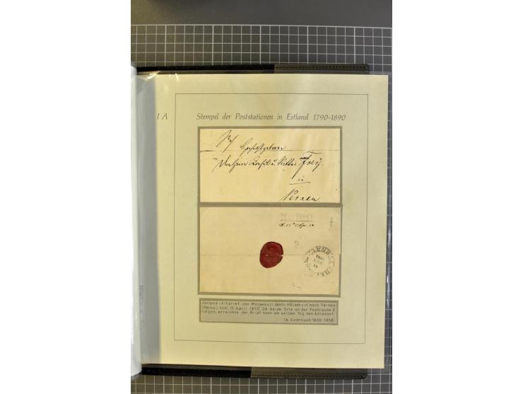1669/1858, 177 Briefe und Postdokumente, dabei 6 Briefe aus der schwedischen Zeit, 58 Briefe der russischen Ostseeprovinzen E
