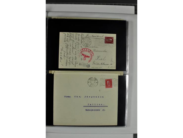 1918/41, rund 150 Briefe und Karten, dabei Feldpost Freiheitskrieg 1918/20, provisorische Stempel, Reco, Zensur, Flugpostbrie