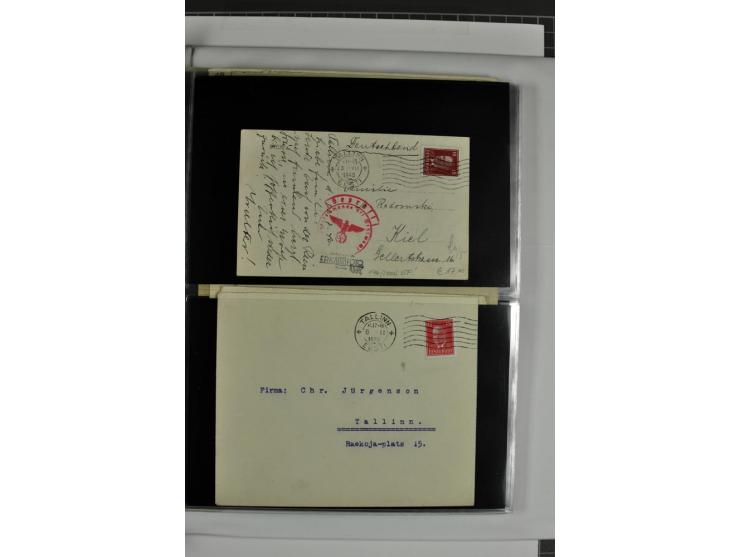 1918/41, rund 150 Briefe und Karten, dabei Feldpost Freiheitskrieg 1918/20, provisorische Stempel, Reco, Zensur, Flugpostbrie