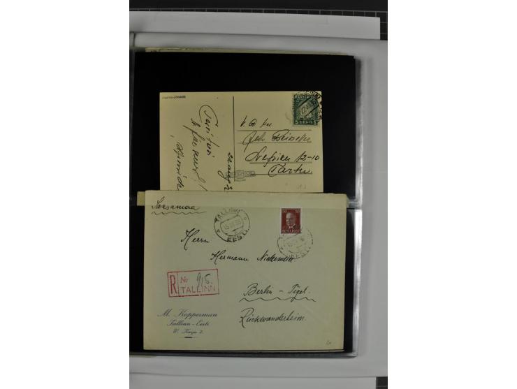 1918/41, rund 150 Briefe und Karten, dabei Feldpost Freiheitskrieg 1918/20, provisorische Stempel, Reco, Zensur, Flugpostbrie