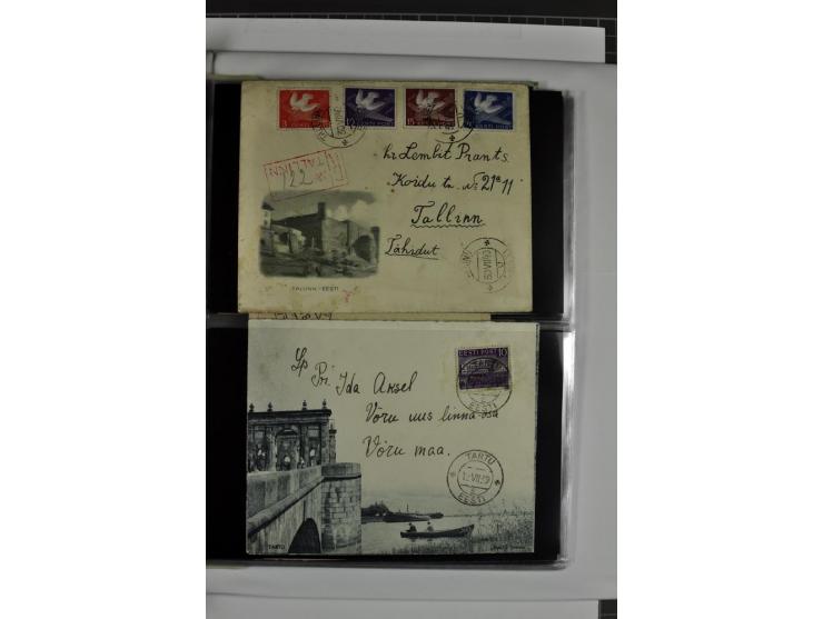 1918/41, rund 150 Briefe und Karten, dabei Feldpost Freiheitskrieg 1918/20, provisorische Stempel, Reco, Zensur, Flugpostbrie