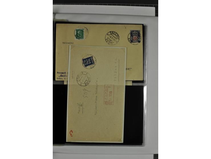 1918/41, rund 150 Briefe und Karten, dabei Feldpost Freiheitskrieg 1918/20, provisorische Stempel, Reco, Zensur, Flugpostbrie