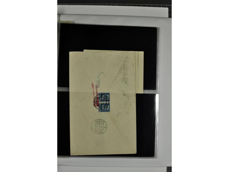 1918/41, rund 150 Briefe und Karten, dabei Feldpost Freiheitskrieg 1918/20, provisorische Stempel, Reco, Zensur, Flugpostbrie