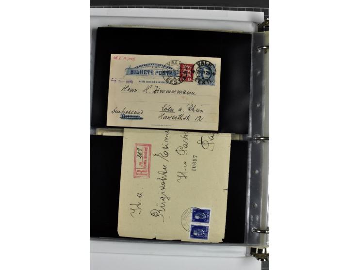 1918/41, rund 150 Briefe und Karten, dabei Feldpost Freiheitskrieg 1918/20, provisorische Stempel, Reco, Zensur, Flugpostbrie