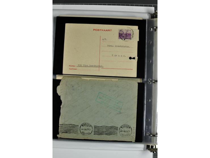 1918/41, rund 150 Briefe und Karten, dabei Feldpost Freiheitskrieg 1918/20, provisorische Stempel, Reco, Zensur, Flugpostbrie