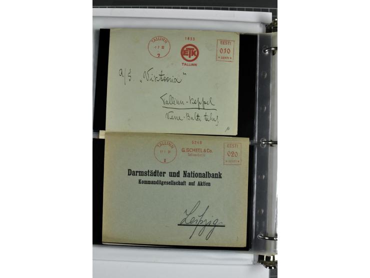 1918/41, rund 150 Briefe und Karten, dabei Feldpost Freiheitskrieg 1918/20, provisorische Stempel, Reco, Zensur, Flugpostbrie