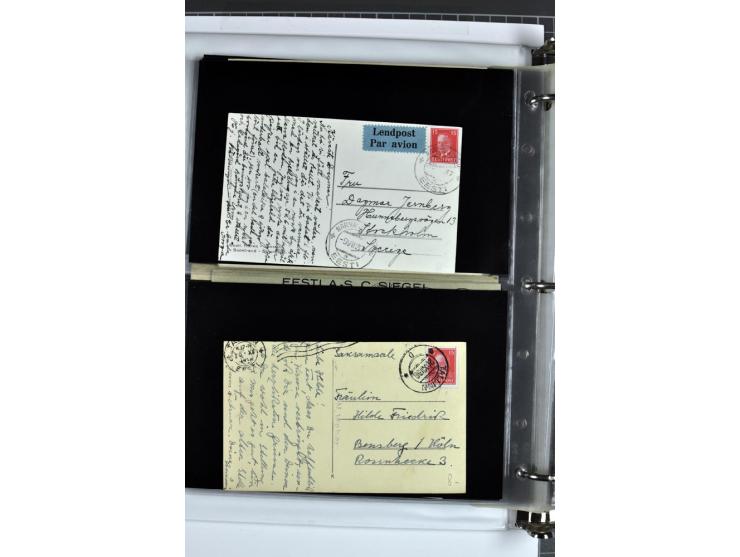 1918/41, rund 150 Briefe und Karten, dabei Feldpost Freiheitskrieg 1918/20, provisorische Stempel, Reco, Zensur, Flugpostbrie
