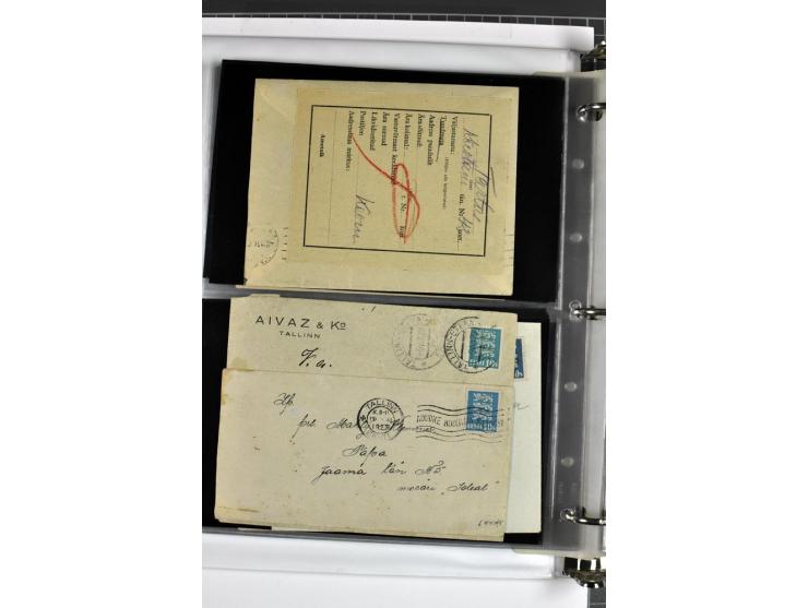 1918/41, rund 150 Briefe und Karten, dabei Feldpost Freiheitskrieg 1918/20, provisorische Stempel, Reco, Zensur, Flugpostbrie