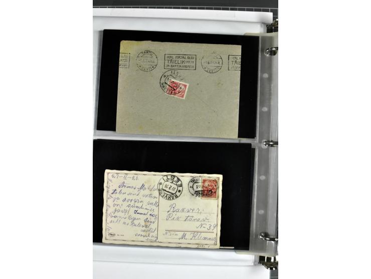 1918/41, rund 150 Briefe und Karten, dabei Feldpost Freiheitskrieg 1918/20, provisorische Stempel, Reco, Zensur, Flugpostbrie