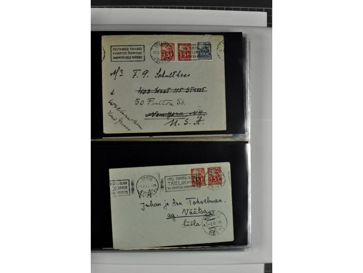 1918/41, rund 150 Briefe und Karten, dabei Feldpost Freiheitskrieg 1918/20, provisorische Stempel, Reco, Zensur, Flugpostbrie