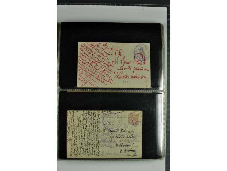 1918/41, rund 150 Briefe und Karten, dabei Feldpost Freiheitskrieg 1918/20, provisorische Stempel, Reco, Zensur, Flugpostbrie