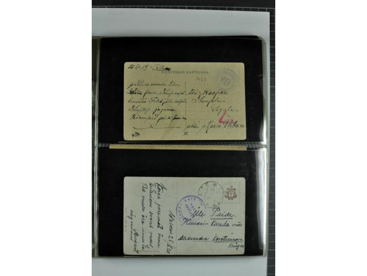 1918/41, rund 150 Briefe und Karten, dabei Feldpost Freiheitskrieg 1918/20, provisorische Stempel, Reco, Zensur, Flugpostbrie
