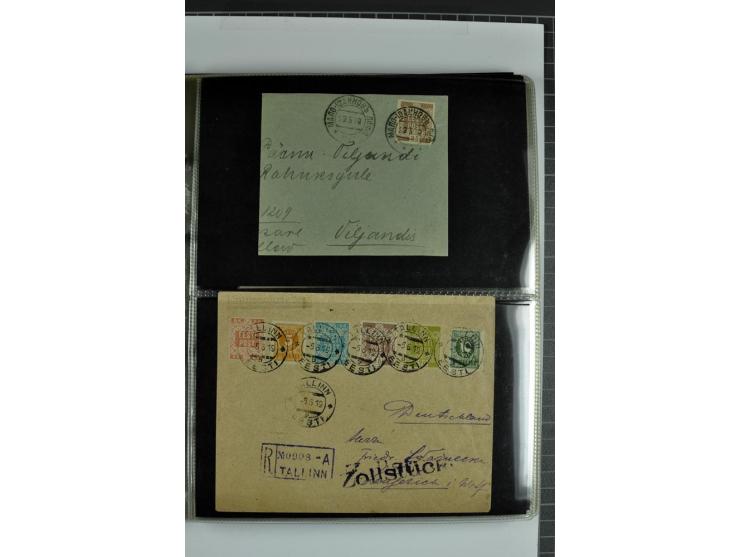 1918/41, rund 150 Briefe und Karten, dabei Feldpost Freiheitskrieg 1918/20, provisorische Stempel, Reco, Zensur, Flugpostbrie