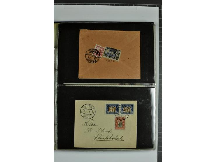 1918/41, rund 150 Briefe und Karten, dabei Feldpost Freiheitskrieg 1918/20, provisorische Stempel, Reco, Zensur, Flugpostbrie