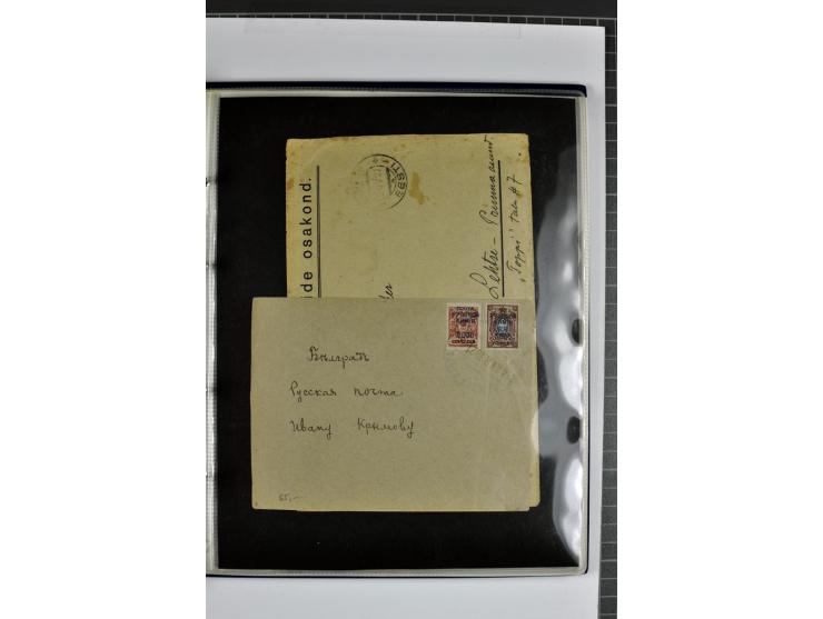 1918/41, rund 150 Briefe und Karten, dabei Feldpost Freiheitskrieg 1918/20, provisorische Stempel, Reco, Zensur, Flugpostbrie